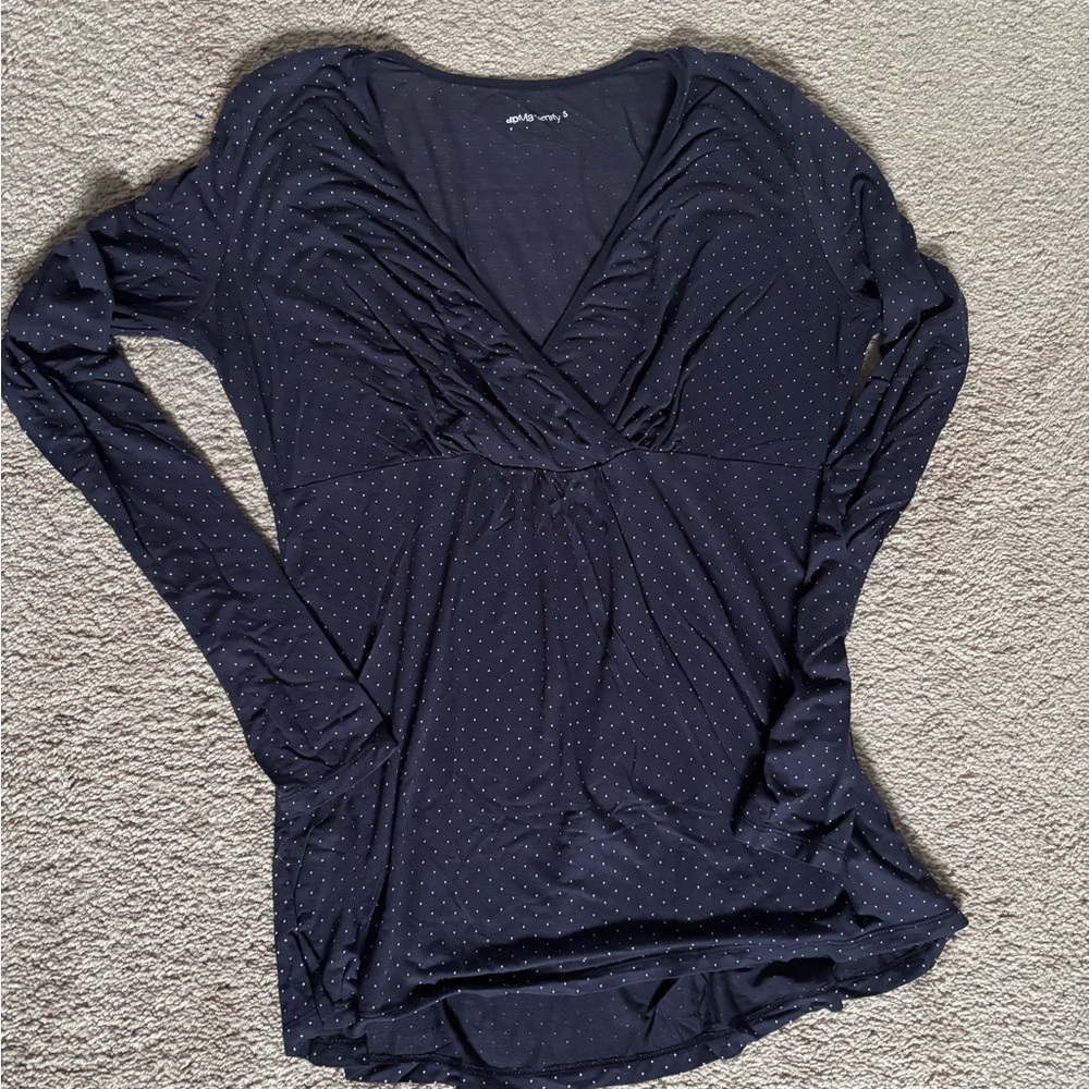 Gap Maternity Navy Long Sleeve Top